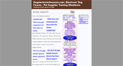 Desktop Screenshot of dogelectronicfencesio.com